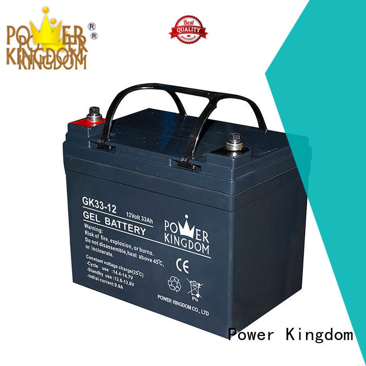 Power Kingdom fine workmanship agm solar battery factory price fire system
