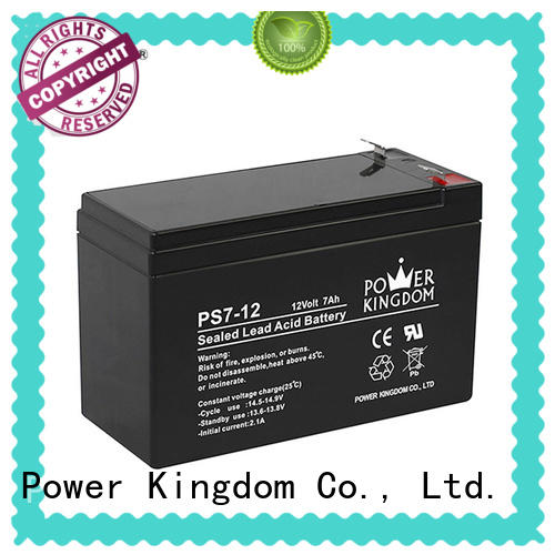 Power Kingdom fine manufacturing techniques sealed lead acid battery 12v 7ah china factory electric forklift