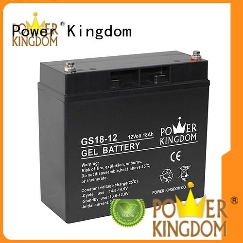 Power Kingdom 100ah agm battery factory price fire system