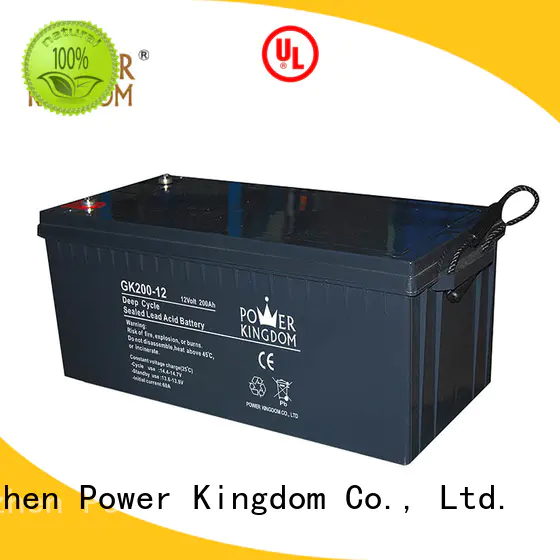 Power Kingdom stable performance 12 volt agm deep cycle battery in Power Kingdom telecommunication