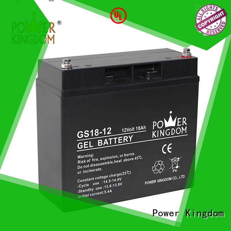 Power Kingdom good quality agm lead acid battery directly sale fire system
