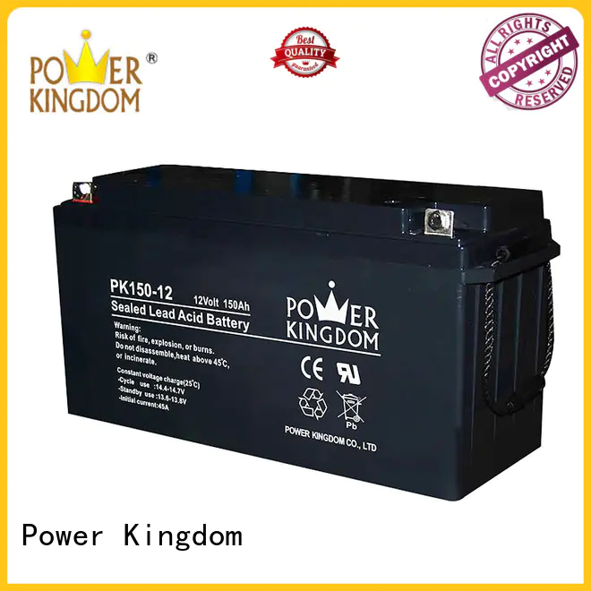Power Kingdom rechargeable sealed lead acid battery with good price solor system