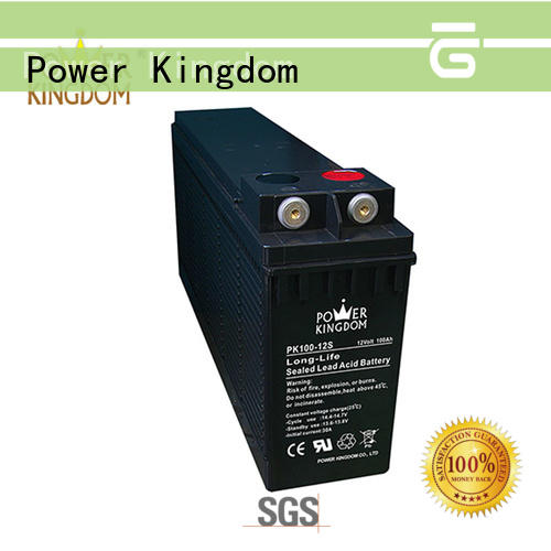 Power Kingdom popular 12v 100ah battery factory price railway station