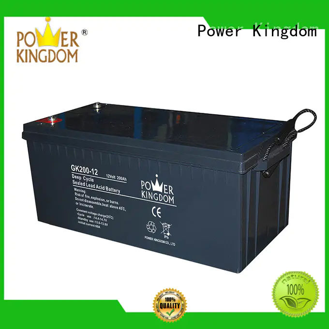 Power Kingdom deep cycle battery gel China manufacturer telecommunication