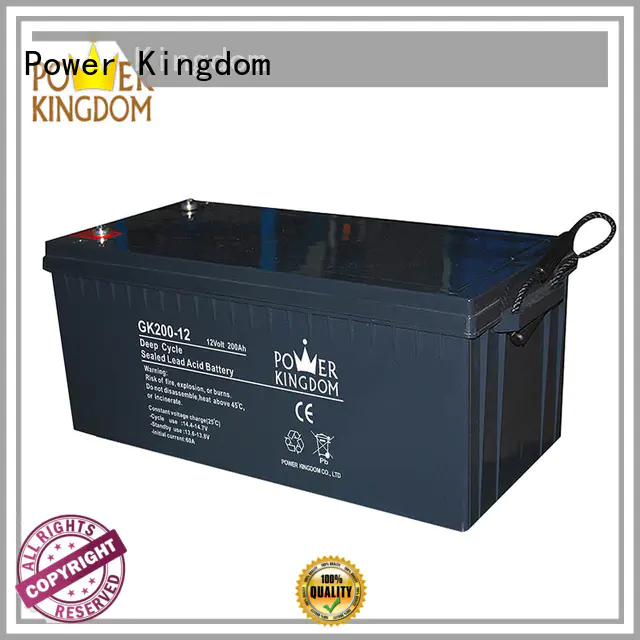 Power Kingdom 12 volt agm deep cycle battery China manufacturer standby power supplies