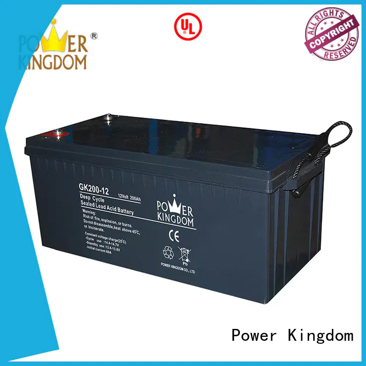 Power Kingdom wide operating temperature 12 volt agm deep cycle battery China manufacturer Automatic door system