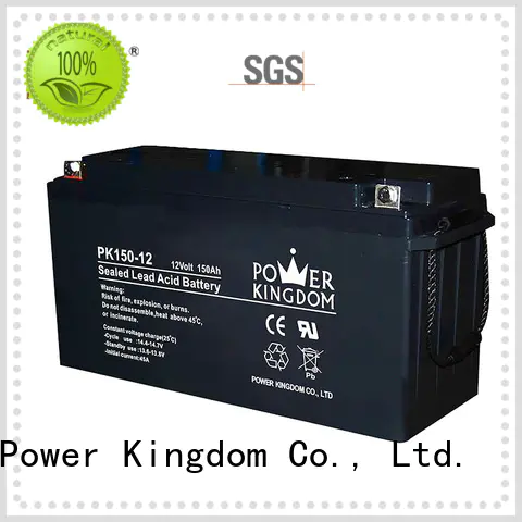 Power Kingdom high consistency 12v lead acid battery design solor system