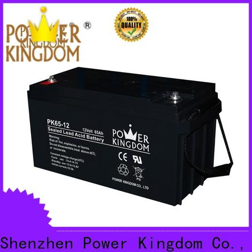 Power Kingdom Top 12 volt sealed agm battery factory price