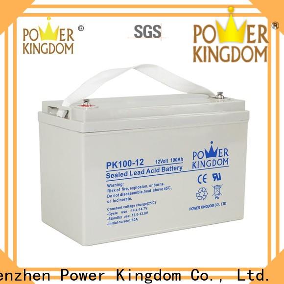 Power Kingdom Custom small gel motorcycle battery manufacturers solar and wind power system