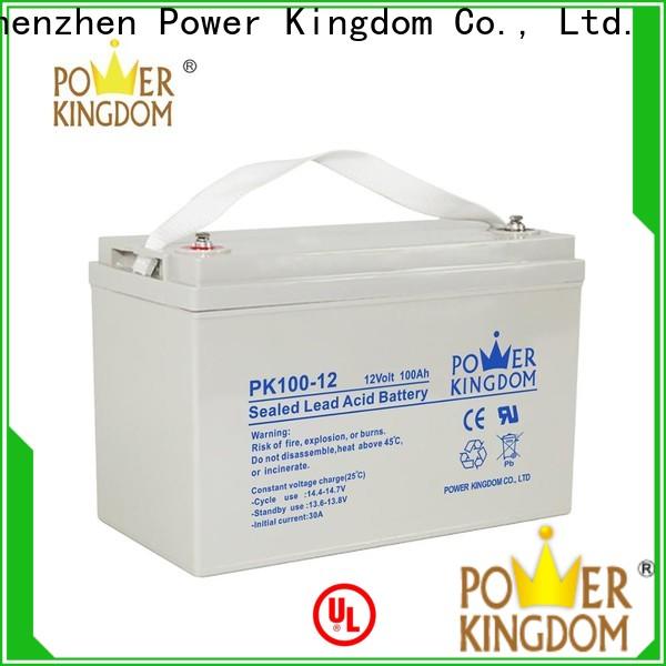 Power Kingdom advanced plate casters 100ah agm deep cycle battery factory Automatic door system