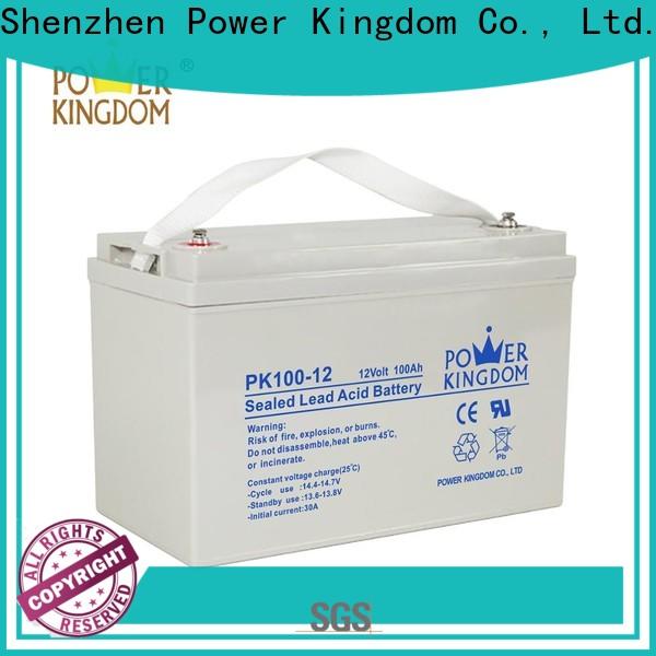 Power Kingdom New agm sealed lead acid battery for business solar and wind power system