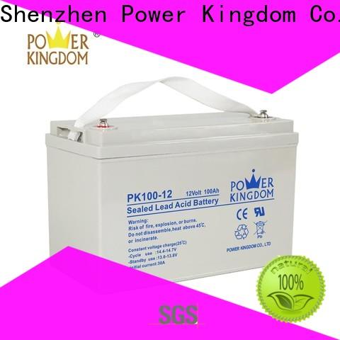 Power Kingdom mechanical operation 90ah agm battery for business solar and wind power system