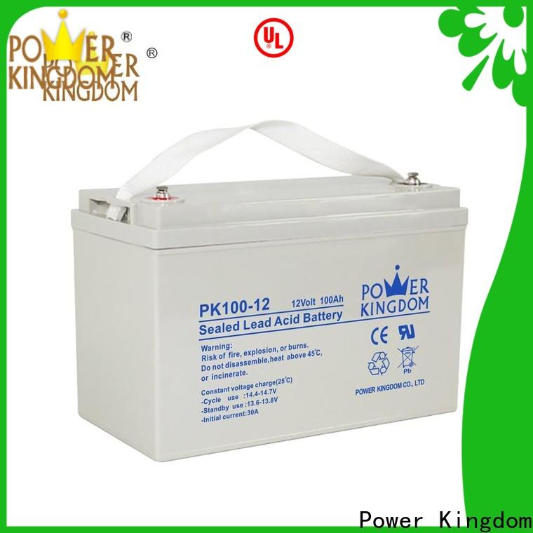 Power Kingdom Best charging gel battery deep cycle directly sale solar and wind power system