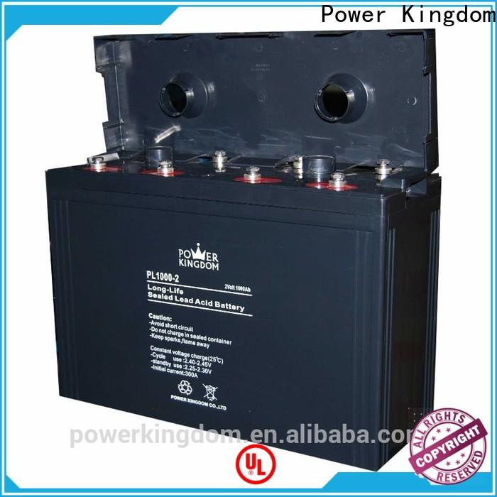 Power Kingdom solar gel battery price directly sale fire system
