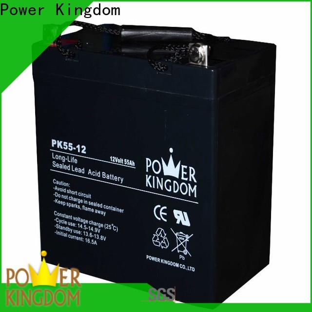 Power Kingdom poles design agm deep cycle marine battery supplier deep discharge device