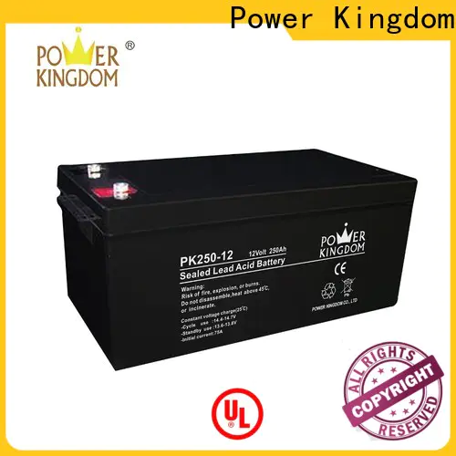 Power Kingdom Heat sealed design deep cycle gel battery solar factory price wind power systems