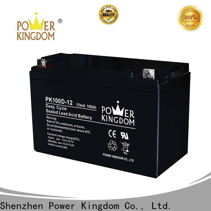 Power Kingdom Heat sealed design 120 amp agm battery supplier
