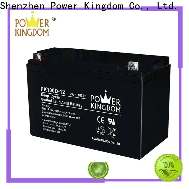 Power Kingdom 105ah agm deep cycle battery wholesale wind power systems