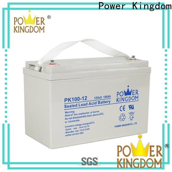 Power Kingdom Heat sealed design 12 volt deep cycle battery for solar company vehile and power storage system