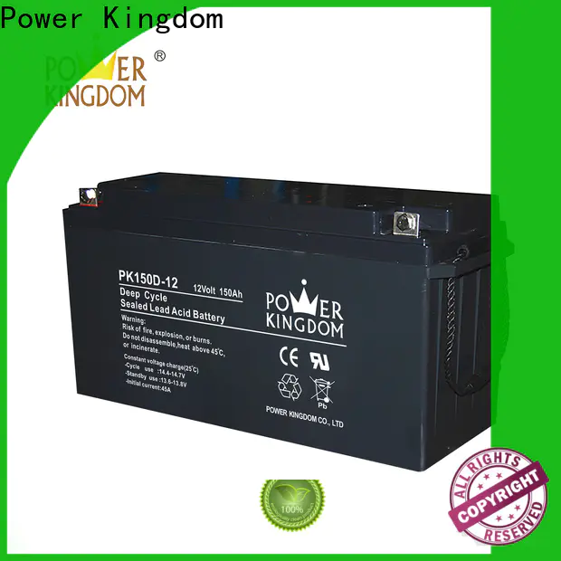 Power Kingdom 130ah agm deep cycle battery supplier deep discharge device