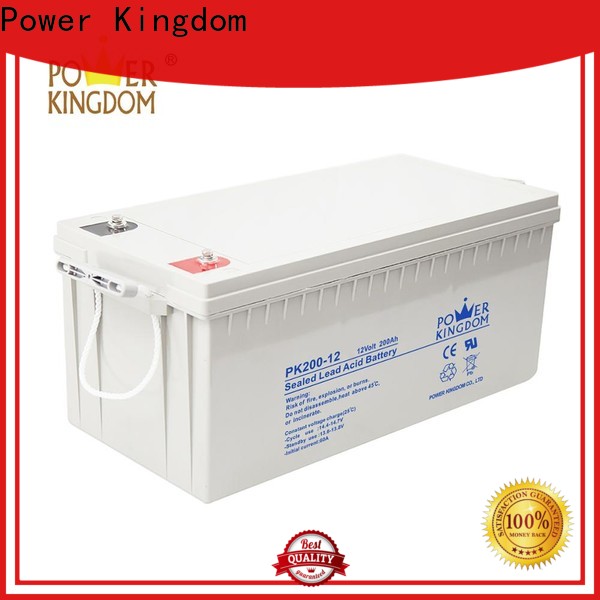 Power Kingdom no electrolyte leakage 12v deep cycle battery for sale manufacturers