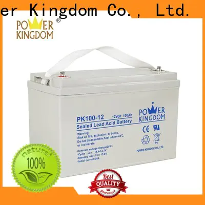 Power Kingdom 12v 100 amp hour deep cycle battery supplier deep discharge device