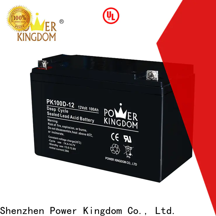 Power Kingdom 12 volt deep cycle battery for solar for business