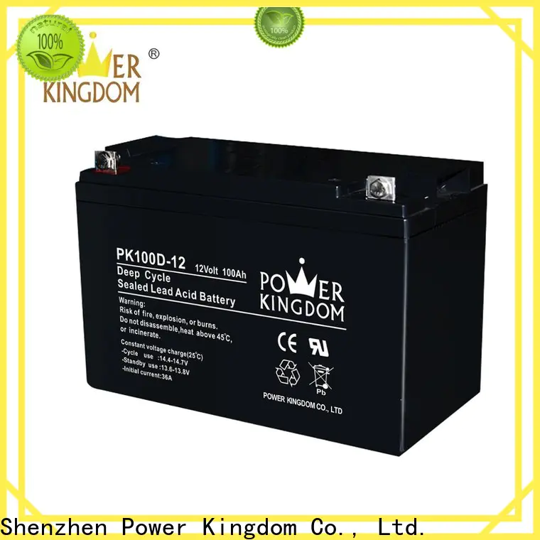 Power Kingdom Latest 100ah deep cycle battery sale for business deep discharge device