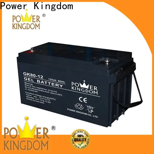Power Kingdom 12v rechargeable lead acid battery pack factory solor system