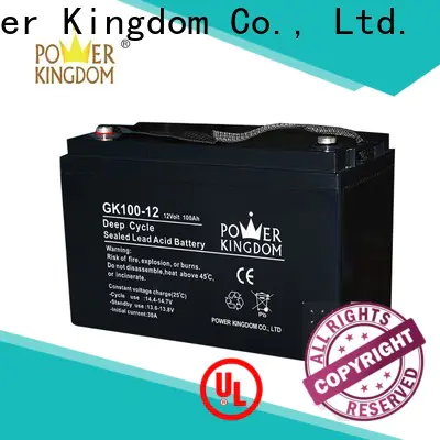 Power Kingdom Latest rechargeable sealed lead acid battery 12v design solor system