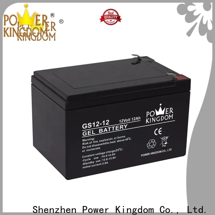 Power Kingdom 120ah agm deep cycle battery Supply deep discharge device
