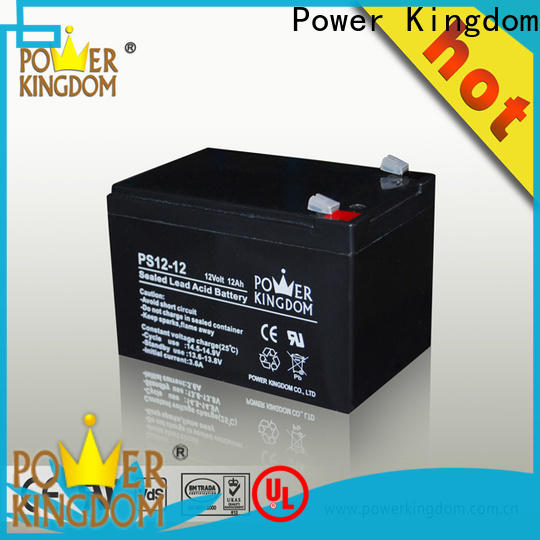 Power Kingdom no electrolyte leakage sealed 12v deep cycle battery factory deep discharge device