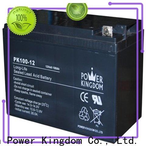 Power Kingdom 130 amp hour agm battery factory deep discharge device