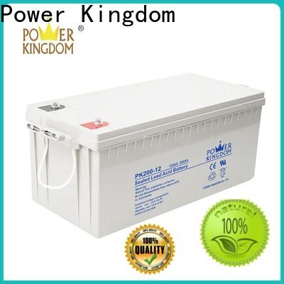 Power Kingdom mechanical operation gel leisure battery factory price solar and wind power system