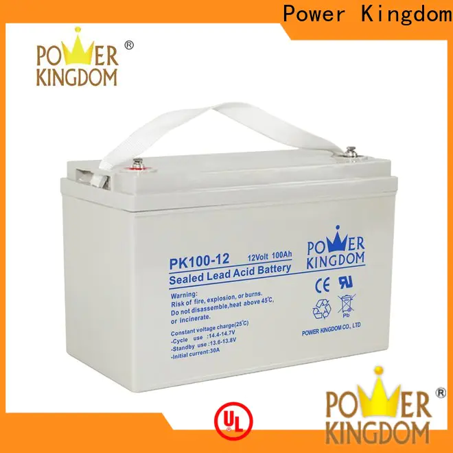 Power Kingdom agm absorbed glass mat batteries for business solar and wind power system